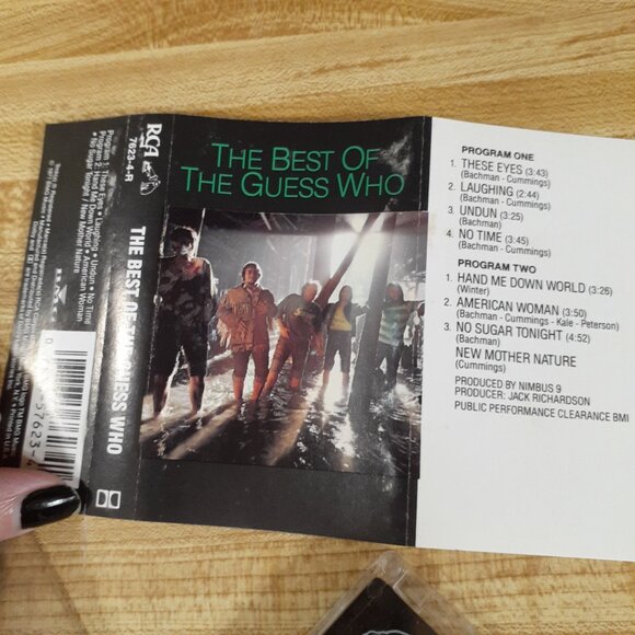 Best of the Guess Who RCA Cassette Tape 1988 American Woman No Sugar Tonight USA - Picture 6 of 7